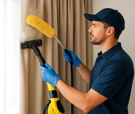 Trusted blind cleaning technician Matty Curtain Cleaning caboolture-south QLD