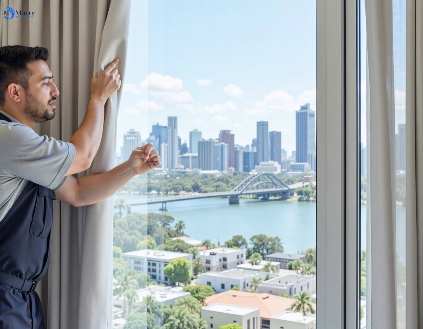 Professional curtain steam cleaning service caboolture-south QLD by Matty Curtain Cleaning